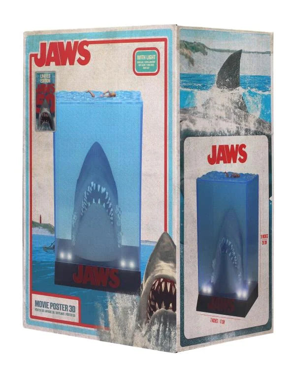 Jaws 50th Anniversary 3D Movie Poster Light-Up Figure
