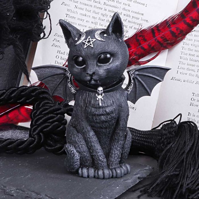 Malpuss Winged Occult Cat Figurine 10cm