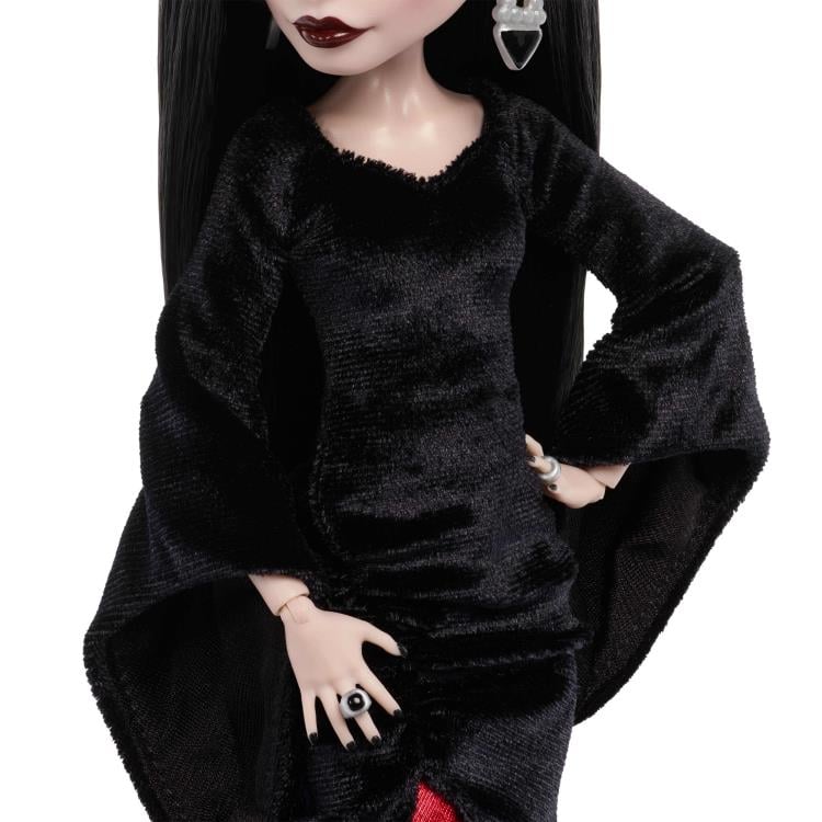 Vestido Muñeca Morticia Addams Monster High Wednesday Mattel