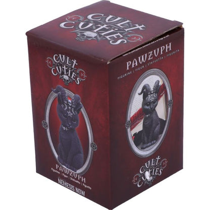 Pawzuph Horned Occult Cat Figurine 11cm