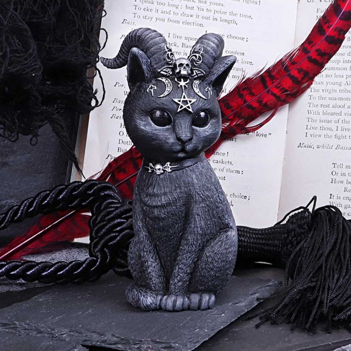 Pawzuph Horned Occult Cat Figurine 11cm