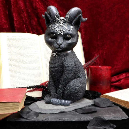 Pawzuph Horned Occult Cat Figurine 26.5cm