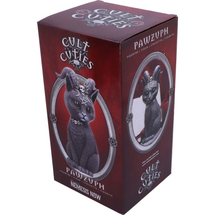 Pawzuph Horned Occult Cat Figurine 26.5cm