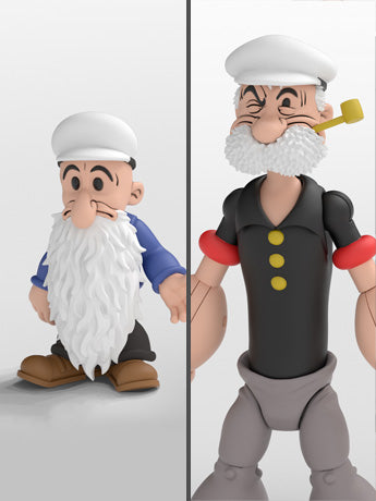Popeye Classics Poopdeck Pappy and Pooky Jones Action Figure set