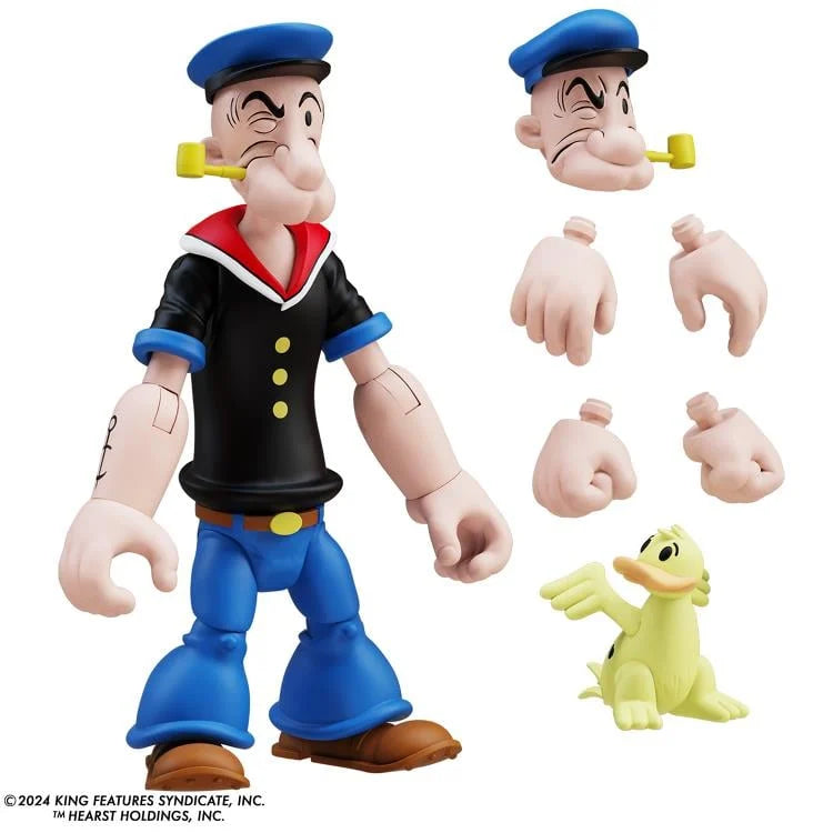 Popeye Classics Popeye 1st Appearance (Black Shirt) Action Figure