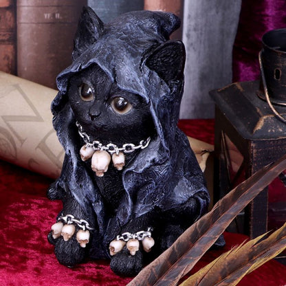 Reapers Feline Cloaked Grim Reaper Cat Figurine 16cm