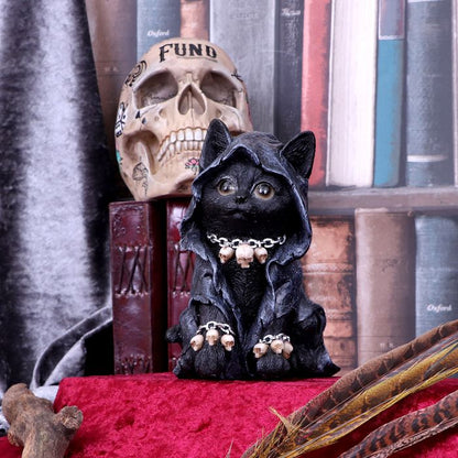 Reapers Feline Cloaked Grim Reaper Cat Figurine 16cm