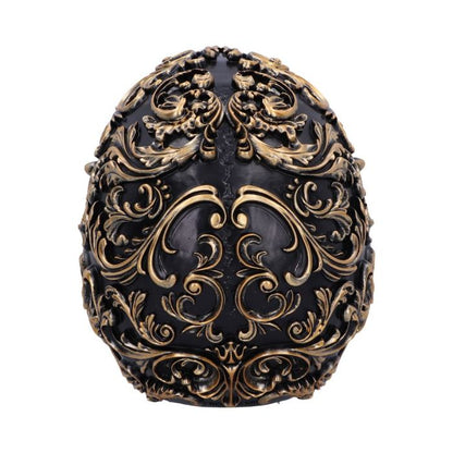 Renaissance Black and Gold Skull 19cm