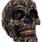 Renaissance Black and Gold Skull 19cm