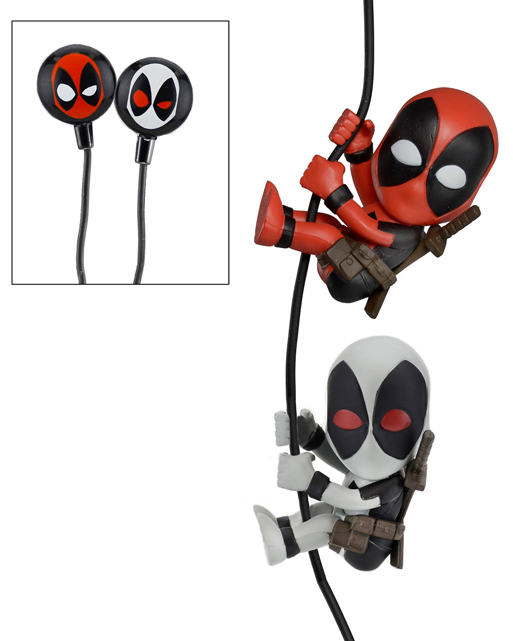 Scalers 2-Pack with Custom Earbuds – Deadpool & X Force Deadpool