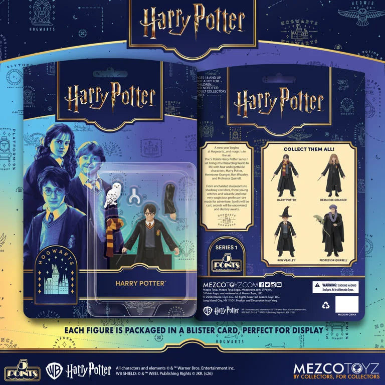 Harry Potter 5 Points Series 1 Set of 4 Action Figures