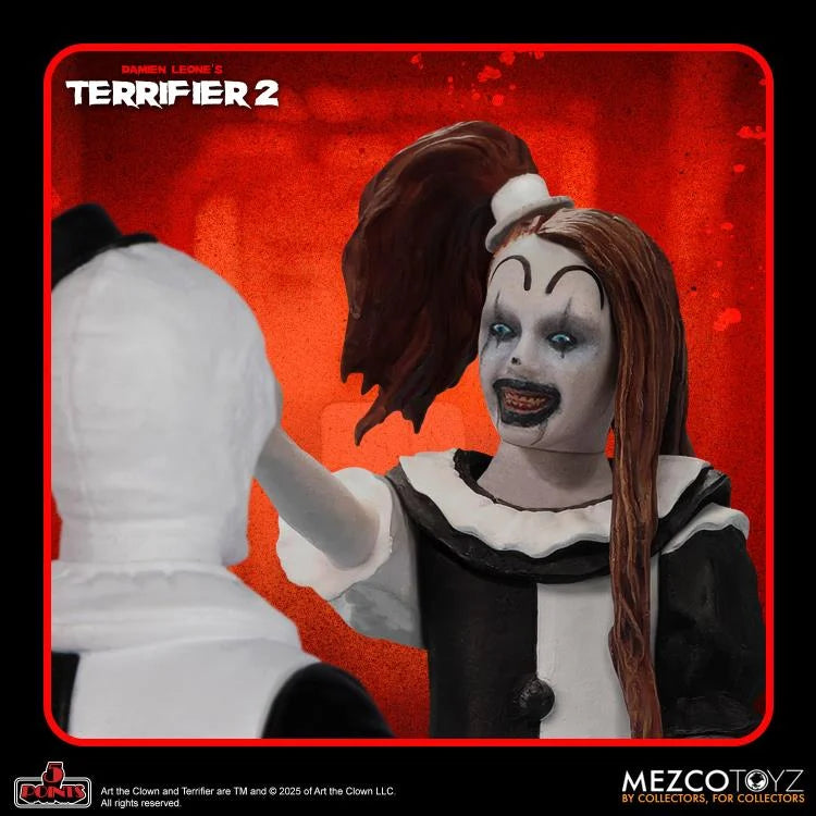 Terrifier 2 - 5 Points Art the Clown & Little Pale Girl Set of 2 Action Figures