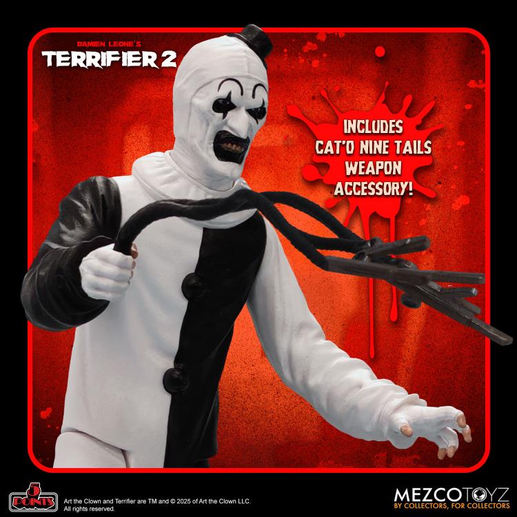 Terrifier 2 - 5 Points Art the Clown & Little Pale Girl Set of 2 Action Figures