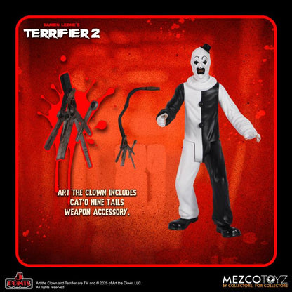 Terrifier 2 - 5 Points Art the Clown & Little Pale Girl Set of 2 Action Figures