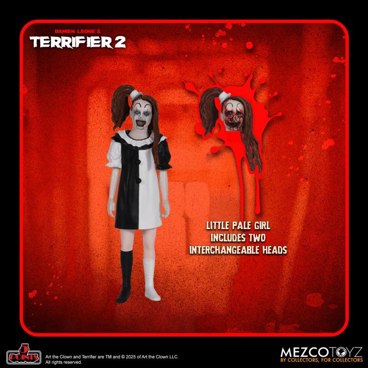 Terrifier 2 - 5 Points Art the Clown & Little Pale Girl Set of 2 Action Figures