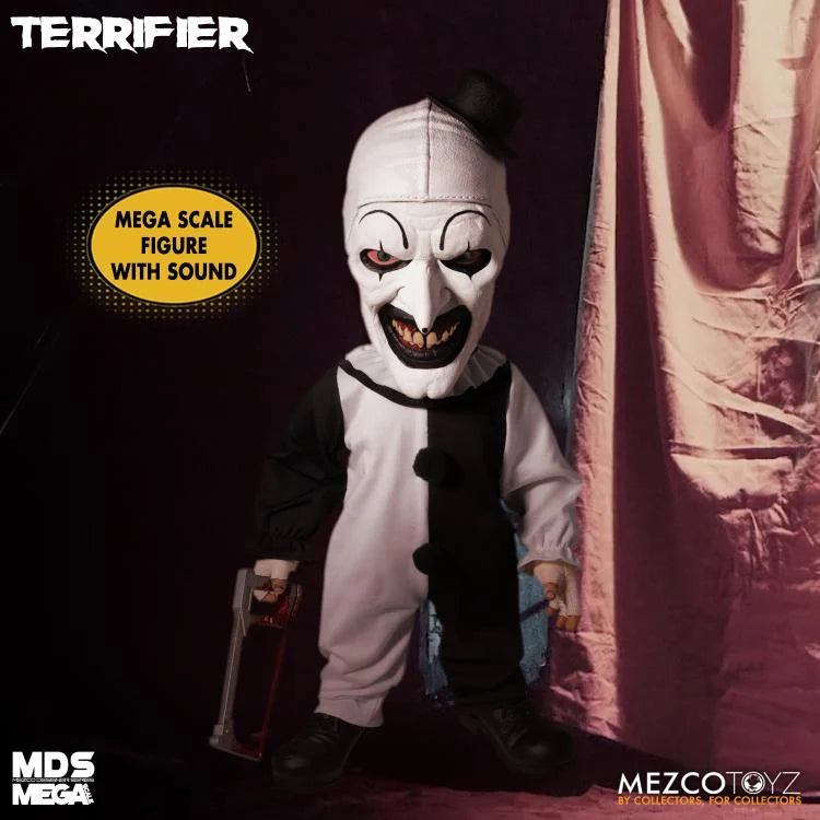 Terrifier Mezco Designer Series Mega Scale Art the Clown con Sonido