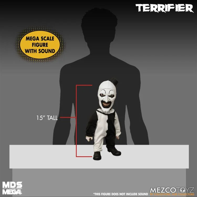 Terrifier Mezco Designer Series Mega Scale Art the Clown con Sonido