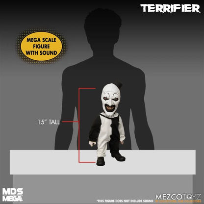 Terrifier Mezco Designer Series Mega Scale Art the Clown con Sonido