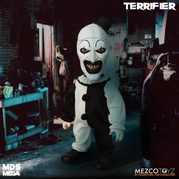 Terrifier Mezco Designer Series Mega Scale Art the Clown con Sonido