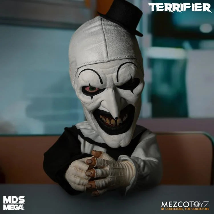 Terrifier Mezco Designer Series Mega Scale Art the Clown con Sonido