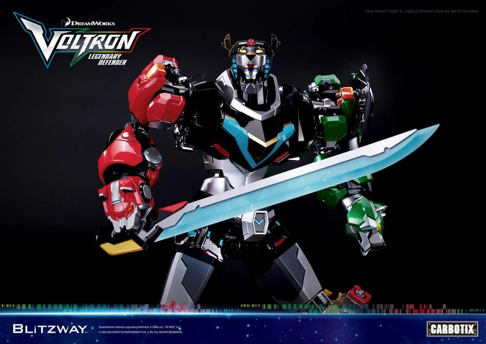Espada frontal de Figura Voltron Legendary Defender Blitzway Carbotix