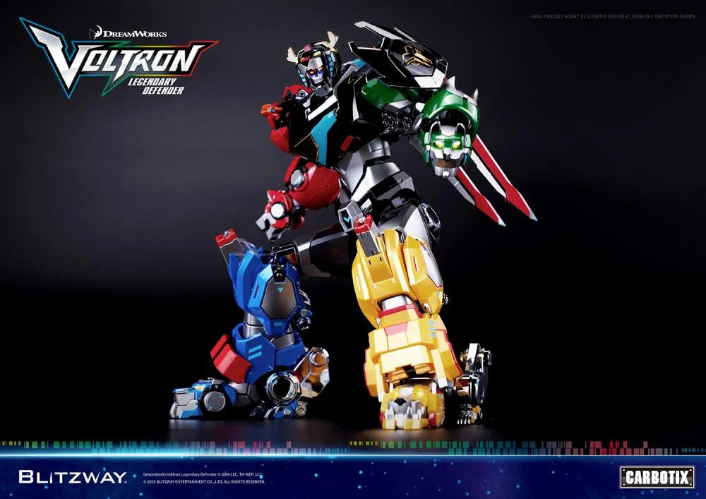 Postura de ataque con puños de Figura Voltron Legendary Defender Blitzway Carbotix