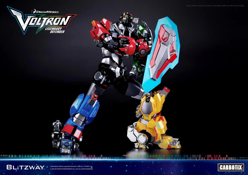Postura de ataque con espada de Figura Voltron Legendary Defender Blitzway Carbotix