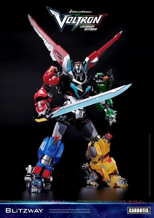Postura con alas y espada de Figura Voltron Legendary Defender Blitzway Carbotix
