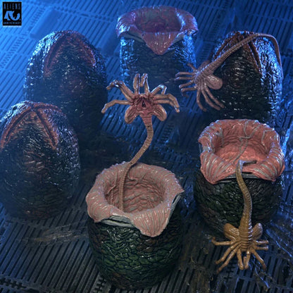 Aliens 40th Anniversary Xenomorph Eggs Set 6 Pack in Collectible Carton