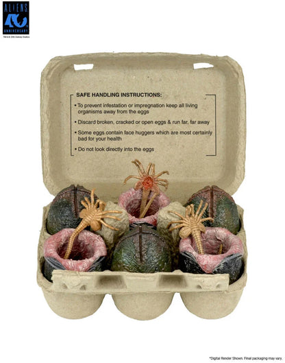 Aliens 40th Anniversary Xenomorph Eggs Set 6 Pack in Collectible Carton