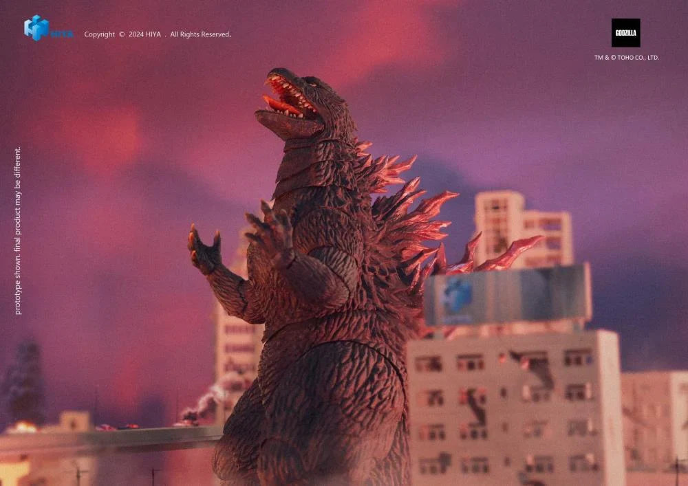 Postura de rugido en tono atardecer de Figura de acción Godzilla 2000 Millennium Hiya