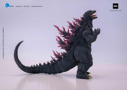 Vista de postura rugido lateral de Figura de acción Godzilla 2000 Millennium Hiya