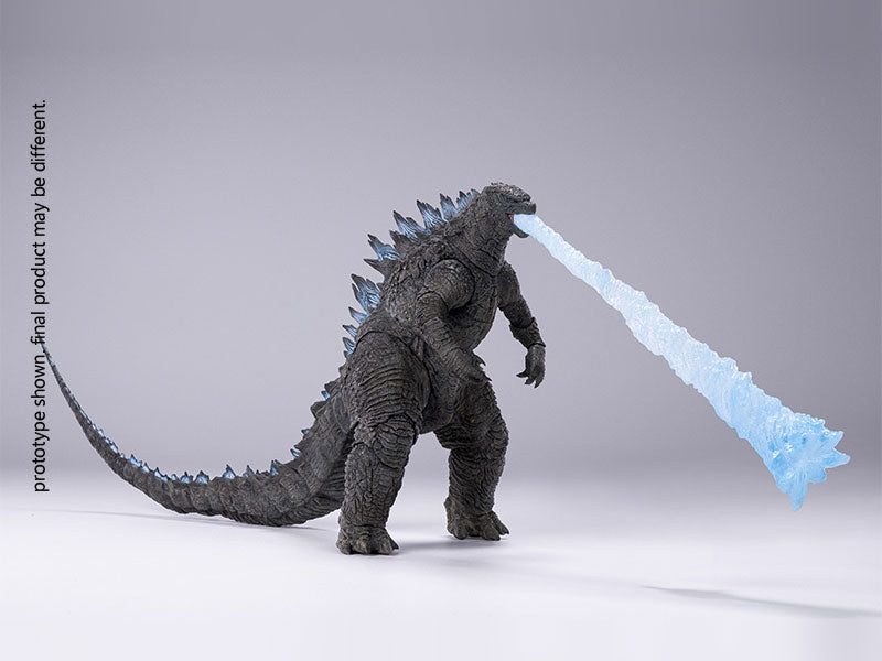 Vista frontal completa con heat ray de Figura Godzilla 2014 Hiya Toys