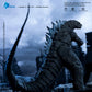Vista posterior en diorama de Figura Godzilla 2014 Hiya Toys
