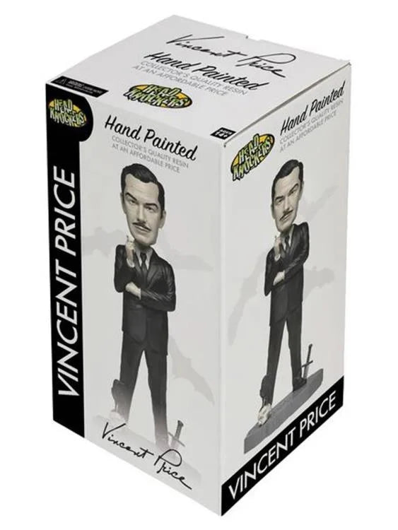 Detalle de caja de Figura Head Knocker Vincent Price NECA