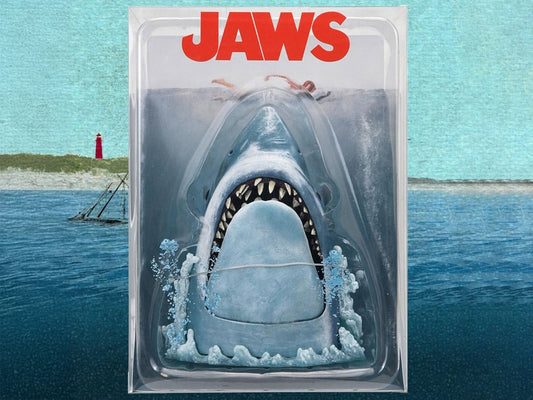 Figura NECA Jaws Poster Series 50 Aniversario Tiburon Coleccionable