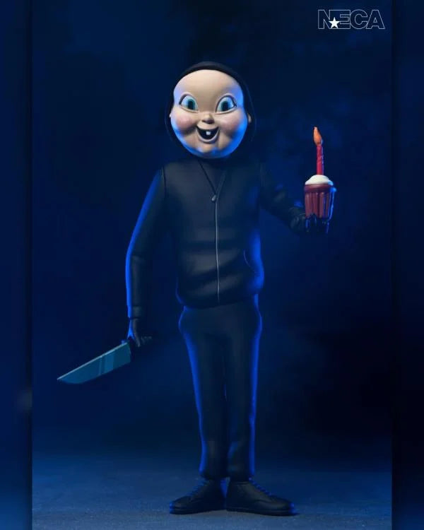 Babyface Killer figura NECA Toony Terrors 6 pulgadas inspirada en Happy Death Day diseño estilizado tipo cartoon