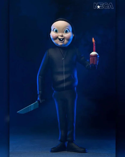 Babyface Killer figura NECA Toony Terrors 6 pulgadas inspirada en Happy Death Day diseño estilizado tipo cartoon