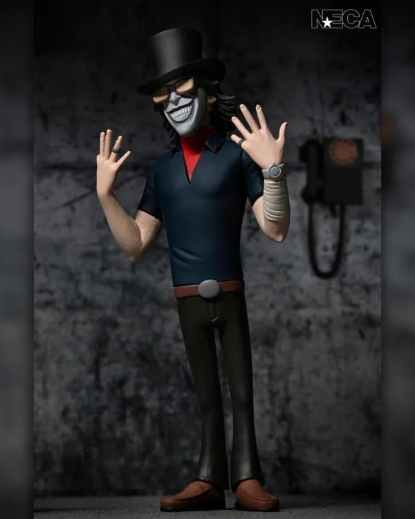 Figura The Grabber NECA Toony Terrors The Black Phone 6 pulgadas vista completa del personaje