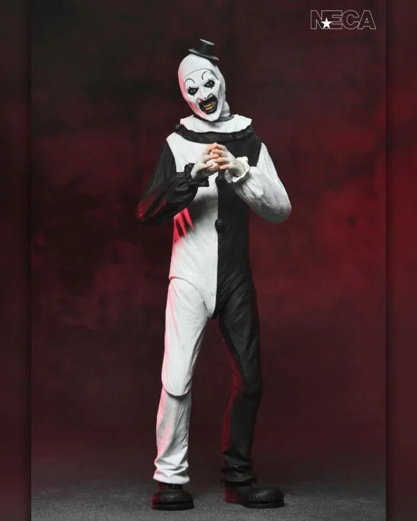 Figura NECA Ultimate Art the Clown Terrifier 7 pulgadas con manos intercambiables