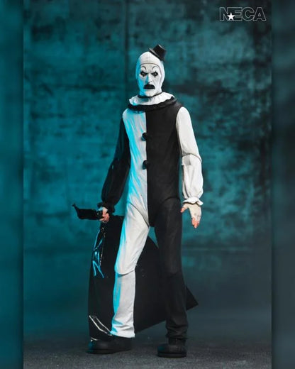 Figura Art the Clown Terrifier NECA Ultimate 7 pulgadas con piezas intercambiables