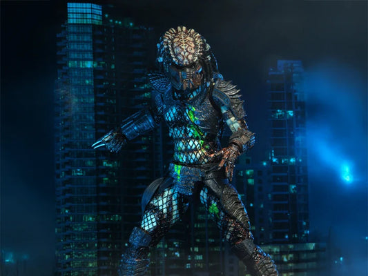Figura NECA Ultimate Battle Damaged City Hunter Predator 30 Aniversario