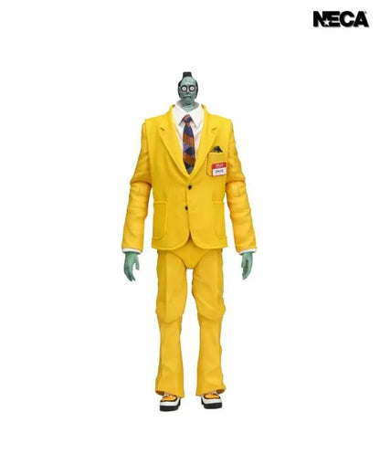 Primer plano de la cabeza de Bob inclinada hacia arriba, mostrando el detalle del cuello.