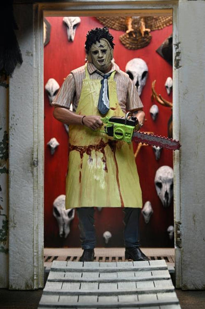 Figura Leatherface De Masacre En Texas Edición 40 Aniversario - Estatua De PVC Hecha A Mano De 17.8 Cm Para Coleccionistas