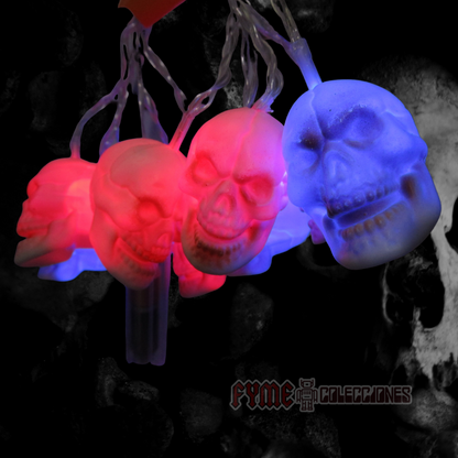 Cadena de luces LED Craneo Calavera