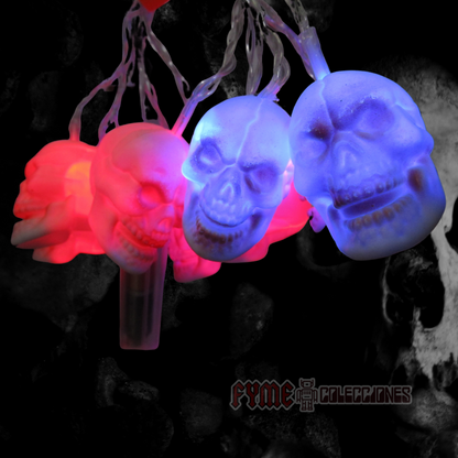 Cadena de luces LED Craneo Calavera