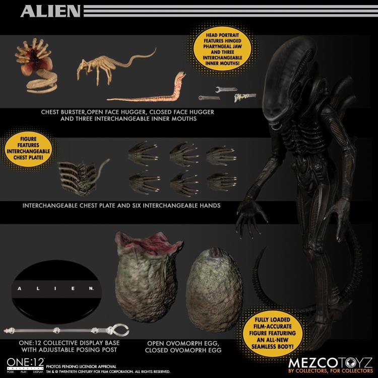 Alien One:12 Collective Alien Figura Mezco