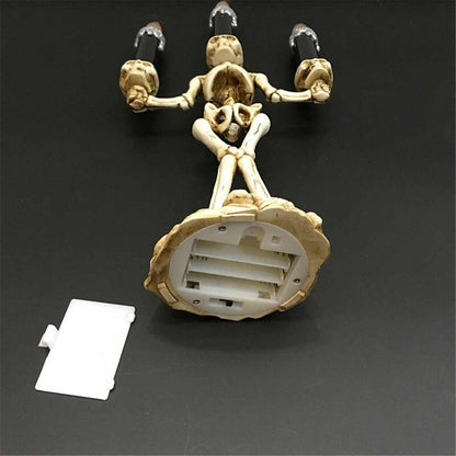 Candelabro led de calavera con tres cabezas