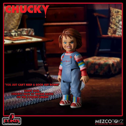 Child's Play 5 Points Chucky Deluxe Figure Set Mezco