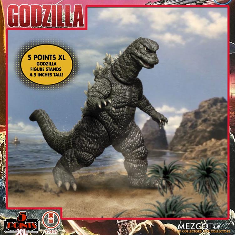 Destroy All Monsters 5 Points XL Round 1 Deluxe Boxed Set Figura Mezco